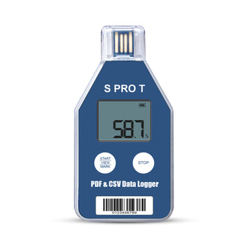 Spro-T 10PCS Single-use Temperature Recorder Data Logger PDF and CSV Report